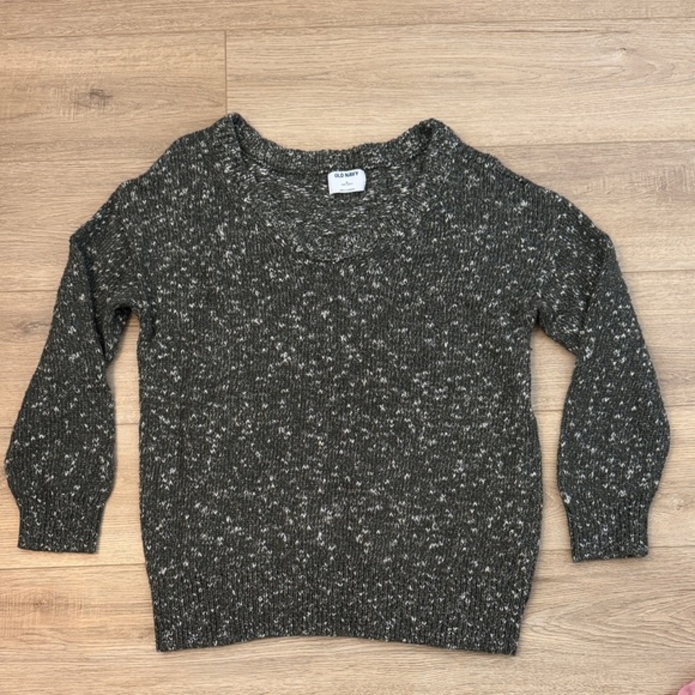 Women's oversized tunic length Gray Sweater